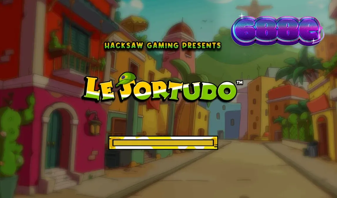 Smokey o guaxinim em um cenário vibrante de carnaval brasileiro no jogo Le Sortudo